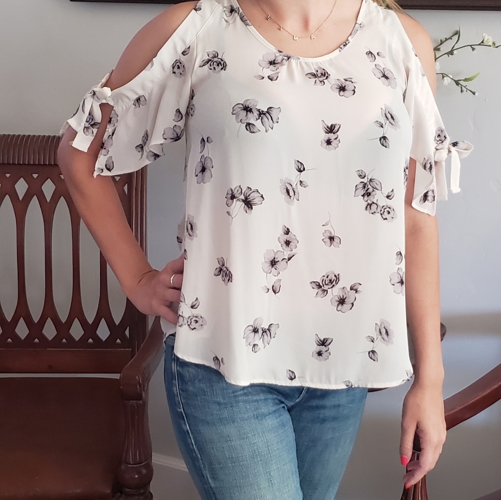 Cold shoulder blouse
